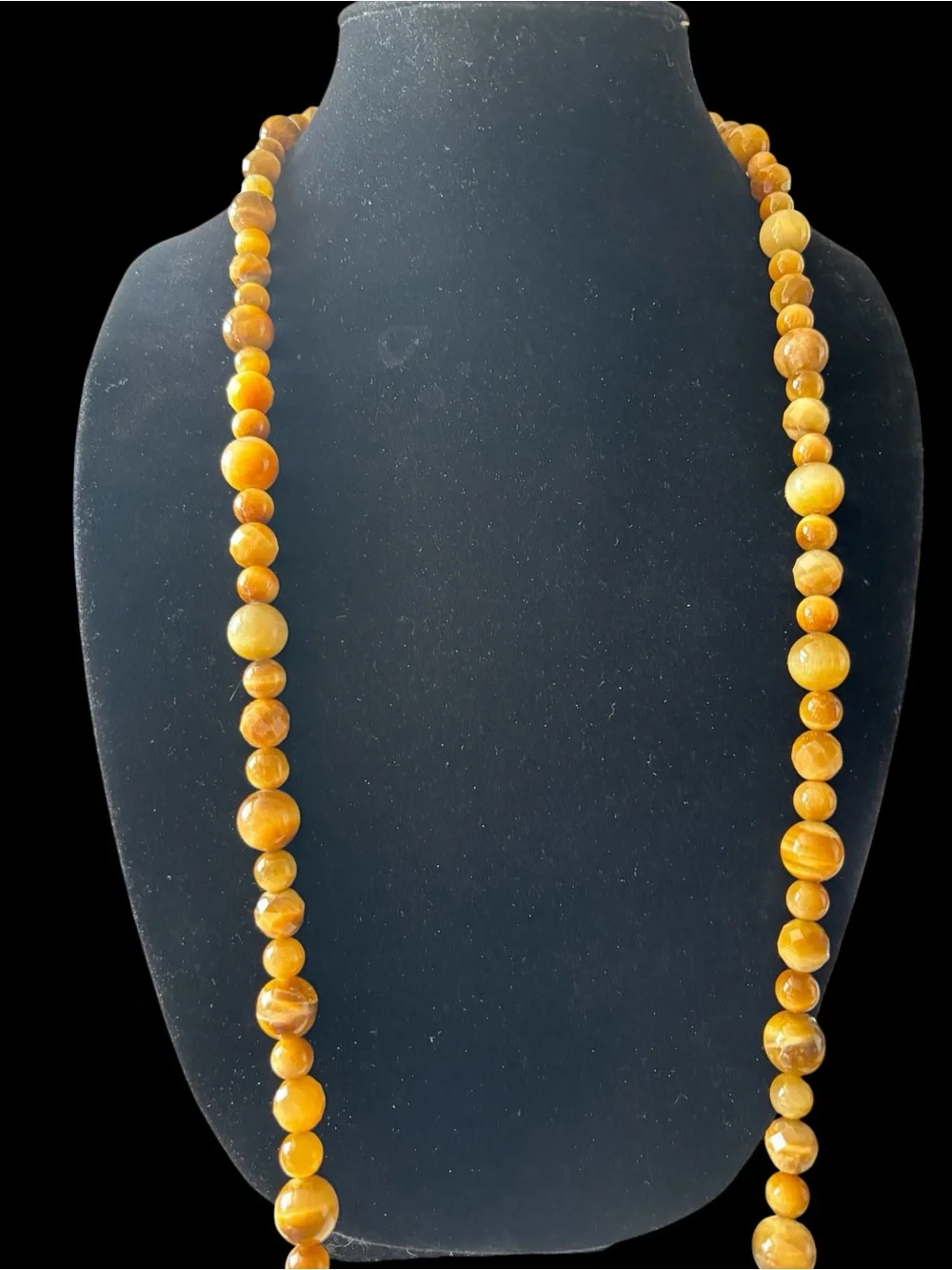 Jay King Polished Honey Brown Beaded Necklace
